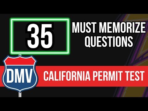 California DMV Permit Practice Test 2024 (35 Hardest Questions)