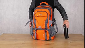 Hiking Backpack 60L Camping Daypack Waterproof Lightweight Outdoor Ultralight Trekking Travel Backpacks for Men Women (Black)