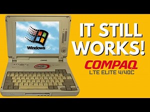 Vintage - Compaq LTE Elite Laptop Still Works (1994)