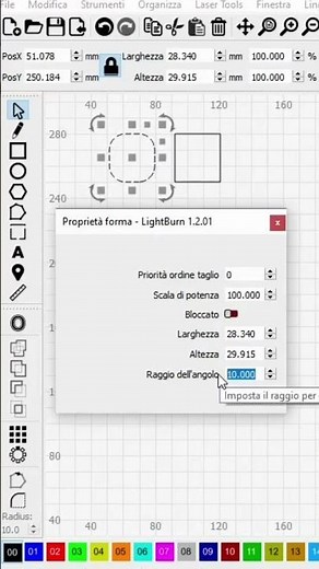 Arrotondare gli angoli con un click