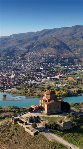 Drone views of Tbilisi: Narikala Fortress to Bridge of Peace