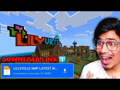 LILYVILLE SMP WORLD DOWNLOAD 🔥 | Java + MCPE ✅ | Anshu Bisht x GamerFleet 🗺️