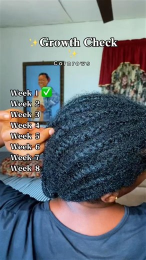Week 1 Protective Style Growth Update | Cornrows #protectivehairstyle