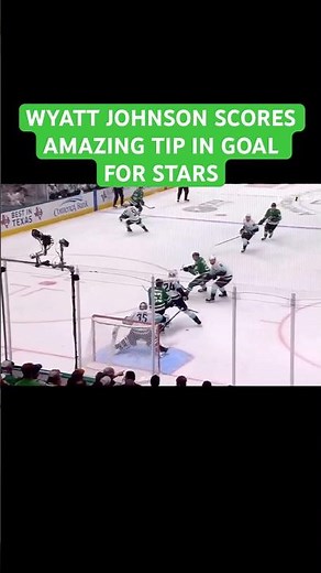 WYATT JOHNSTON SCORES AMAZING TIP IN GOAL FOR STARS