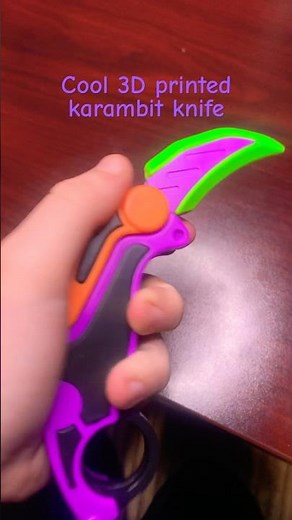 3D PRINTED KARAMBIT KNIFE#3dprinting