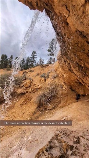 Bryce Canyon has a waterfall? 🤫💧