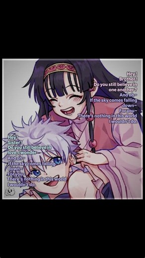 This song matches so to this duo!❤️‍🔥 #killua #alluka #zoldyck #anime #hunterxhunter #edit #shorts