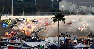 Estimate the Friction in That Massive Nascar Pile-Up