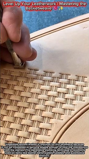 Level Up Your Leatherwork | Mastering the Basketweave 🧶✨