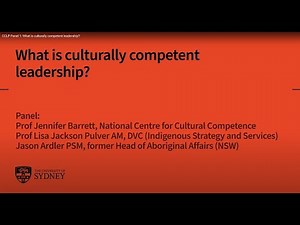 CCLP Panel 1: What is culturally competent leadership?