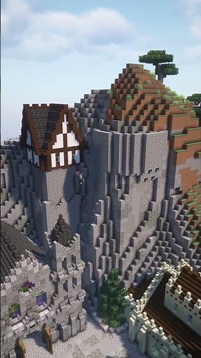 Building a Gothic Tower for my Castle #minecraft #minecraftbuilding#castlebuild #castle