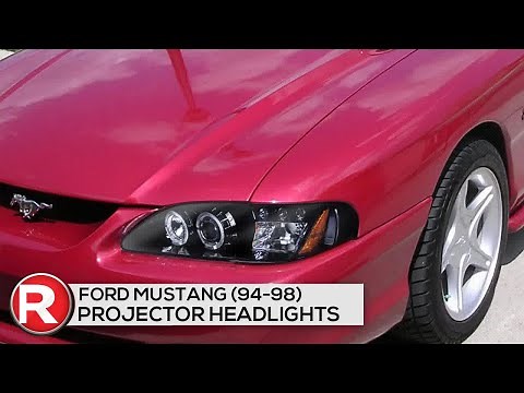DIY Install: Spec-D Projector Headlights Ford Mustang (94-98) Halo LED - Black or Chrome - How To