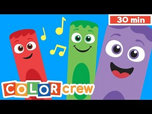 Toddler Learning Video | Color Crew - Compilation | @BabyFirst Learn Colors, ABCs, Rhymes & More ​