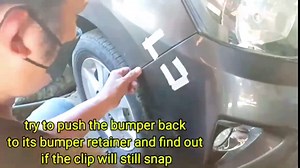 PSMILE 2PCS Black Stainless Steel Bumper Clip Fasteners, Push Type, One Size, For Car Maintenance and Repair