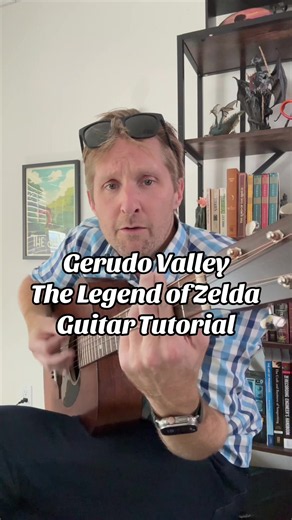 Gerudo Valley from Legend of Zelda Guitar Tutorial #howtoplayguitar #ocarinaoftime #guitarlesson