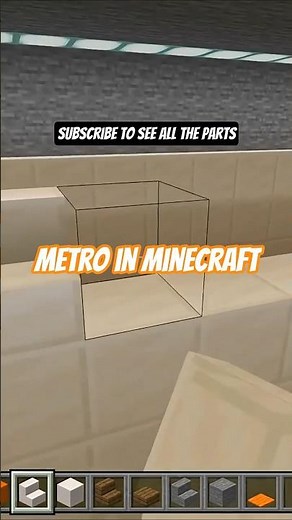 Tutorial on how to build metro in minecraft