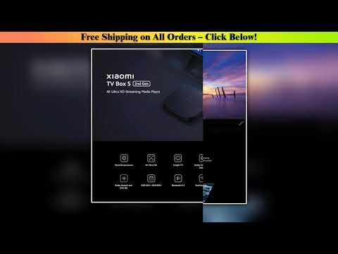 Xiaomi TV Box S 2nd Gen Mi Box 4K Ultra HD 2GB RAM + 8GB ROM Bluetooth IR Remote Control Android