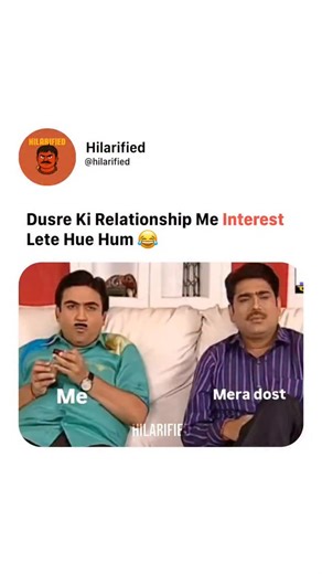 Hilarified on Instagram: "Follow (us) @hilarified for more 😂❤️. Taarak Mehta Ka Ooltah Chashmah continues to stay relevant because its humor is rooted in everyday Indian life, where small society issues are turned into big comic events, and few people know that many Jethalal–Bhide arguments are inspired by real housing society clashes shared by the writers. Dilip Joshi often adds micro-expressions and long pauses that are not written in the script, which is why even silent reactions become punc