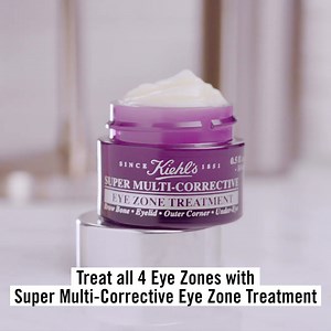 The eyes 👀 have it. Our Super Multi-Corrective Anti-Aging Eye Cream is clinically shown to visibly lift, smooth, de-puff and brighten the eye area to correct visible signs of aging around the brow bone, eyelid, crow's feet and under-eye! Shop it here, https://bit.ly/2UAgV2j | Kiehl's