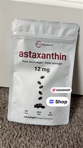 Taking Astaxanthin daily may support eye health, joint health, and energy levels, offering a natural and effective way to maintain your wellbeing. Sourced from fresh microalgae, specifically Haematococcus Pulvialis, this green microalga retains a rich source of natural astaxanthin for maximized benefits. #fyp #energy #foryoupage #foruyou #health
