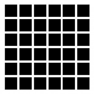 Optical Illusion - Black Squares and Gray Dots