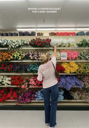 Creating a Diaper Bouquet for a Baby Shower