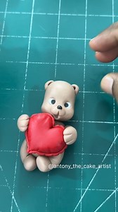 6.3K views · 117 reactions | How to make Teddy bear out of fondant forvalentines day theme cake #cake #cakedecorating #teddybear #ValentinesDay #red #bemine #love #fondantteddybear #art #satisfying music Title: Pianoland Artist: Ella Joy Meir Link: https://business.facebook.com/sound/collection/?sound_collection_tab=sound_tracks&asset_id=466258806098827&reference=artist_attr | Antony Bidesh | Facebook