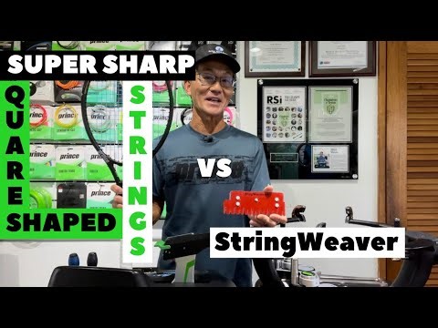 Racquet Stringing [Weaving Cross Strings Made Easier | The StringWeaver]