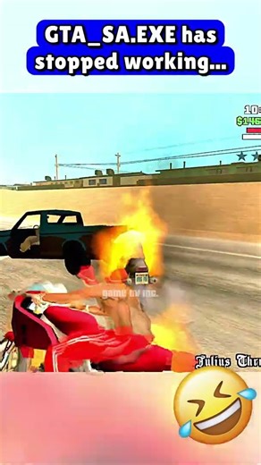 POV - When you confuse the game too much that it BREAKS.EXE 💀🔥🤣⚡️ - #gtag #cj #funny #gtaindia