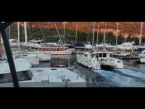 catamaran docking Primosten catamaran training