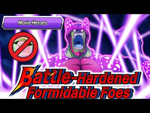 MOVIE HEROES & NO ITEM MISSION VS BATTLE HARDENED FORMIDABLE FOES STAGE 10! DBZ Dokkan Battle