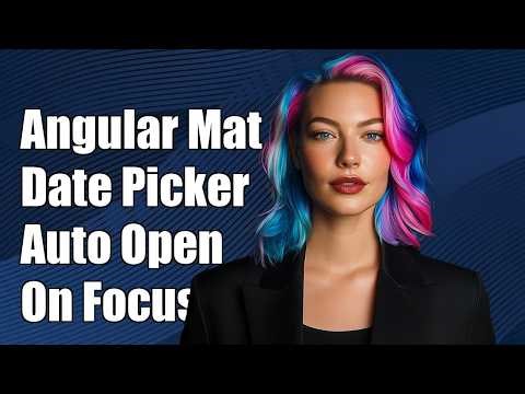 angular material 2 date picker auto open on focus