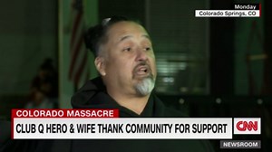 Man who beat gunman during mass shooting got a big surprise at his business