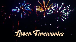Firework 45sec. high end laser show graphics