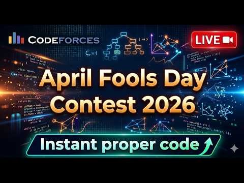 🔴 LIVE – Codeforces April Fools Day Contest 2026 | Funny Problems 😂 | C++ | A. Odd One Out