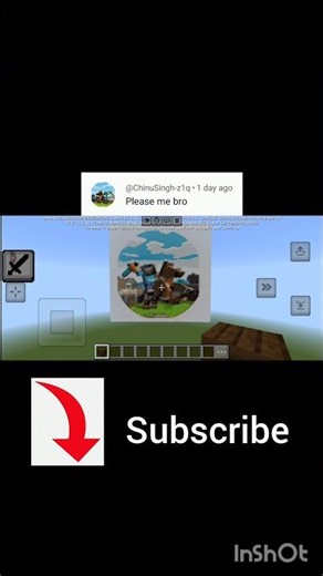 I made my subscriber logo in mimecraft #trendingshort #viral