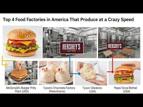 Inside America’s Top 4 Fastest Food Factories | Crazy Speed Production Machines.(Full process)