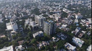 aerial view of the chennai city