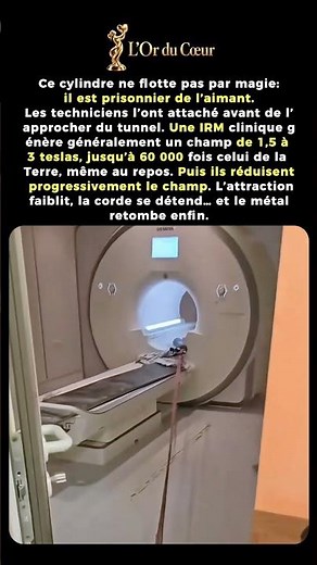 Ce cylindre flottait dans l’IRM… puis le champ a faibli 😳