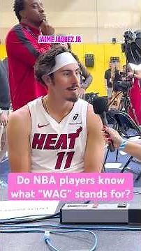 Do NBA players know what WAG stands for? 👀 #nba #wags #funny #sports