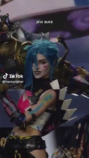 the prop is heavier than it looks idk how i lifted i lol #arcane #jinx | jinx arcane