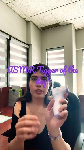 ASMR Quick Temperature checkup - Trigger of the Day!💜💜