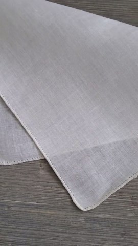 White Hankie for Crochet or Embroidery, Vintage Handkerchief, Plain Linen Square - Etsy