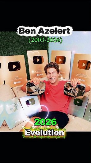 🇺🇲 Evolution of Ben Azelart ( 2003-2026 ) #usashorts #nostalgia #evolution