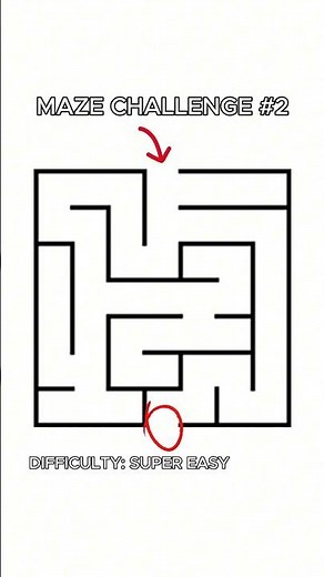 🌀 MAZE CHALLENGE #2 | Can You Beat This Super Easy Maze? 🧩