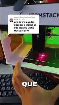 cómo grabar tazas de vidrio con tu máquina láser #atomstack #maquinaslaser #emprendimiento #maquina
