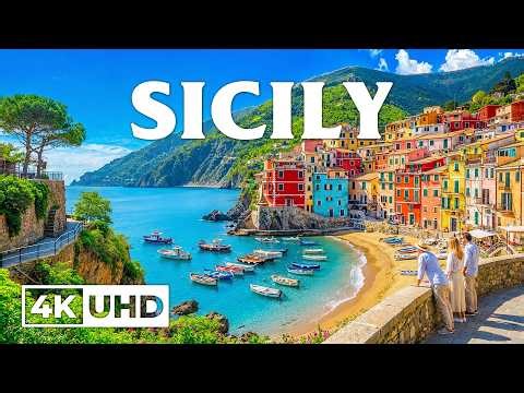 Sicily 4K Timeless Beauty – Greek Temples, Volcanic Hills & Sapphire Seas Views