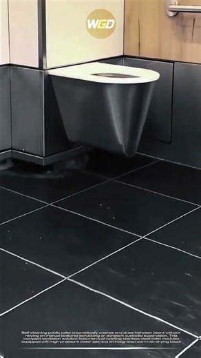 Compact sanitation solution: Self-cleaning toilet automatically washes and dries between users