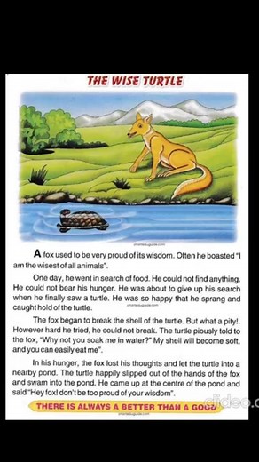 The Wise Turtle Story with Moral | English Short Story