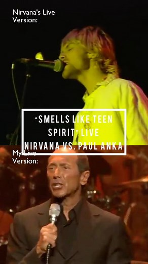 When making my Rock Swings album, I decided to take a jazzy-approach on the iconic Nirvana song, “Smells Like Teen Spirit”. Take a listen to the full song on Spotify 👉🏻 shorturl.at/uyCGK | Paul Anka